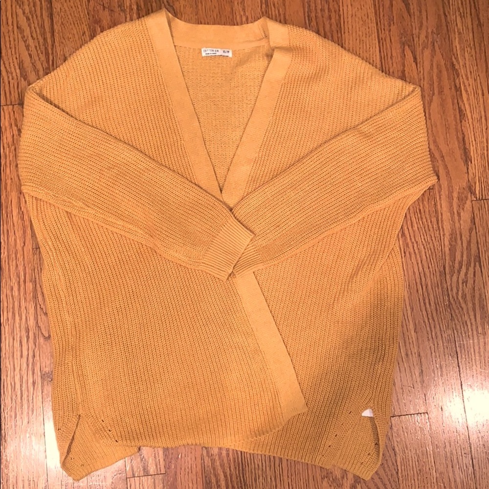 Mustard Yellow Cotton On, Knit Cardigan!